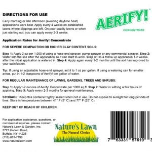 Aerify! Liquid Aeration for Lawns | Natures Lawn & Garden