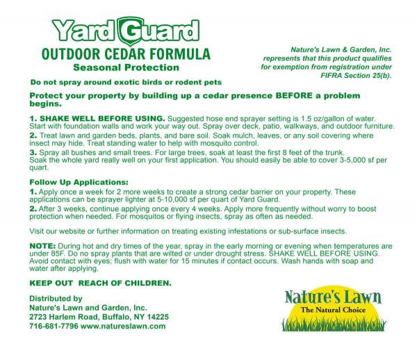 YARD GUARD Organic Outdoor Insect Control | Natures Lawn & Garden